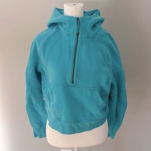 Lululemon Scuba Oversized Half Zip size XS/S, Teal